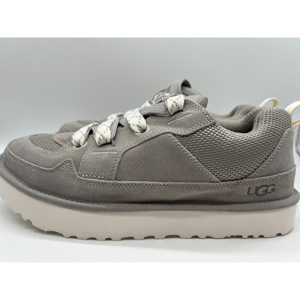 UGG Lo Lowmel Gray Suede Shoes 1169493 Men's Size 11 New - Picture 2 of 16